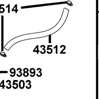 43512-LBA7-M30 HOSE M/C — diagram cutout