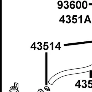 43514-4E45-77A CLAMP M/C OIL HOSE — diagram cutout
