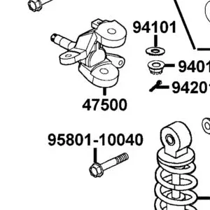 47500-LBA7-900 SHAFT ASSY L STEERING — diagram cutout