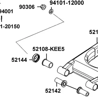 52108-KEE5-004 BUSH RR FORK — diagram cutout