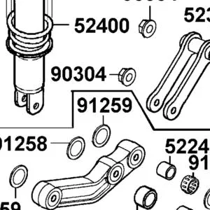 91259-LBA7-900 OIL SEAL 17*24*5 — diagram cutout