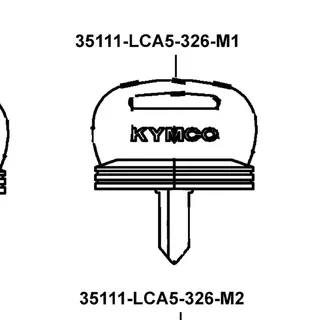 35111-LCA5-326-M1 KEY COMP(FOR SERVICE) — diagram cutout