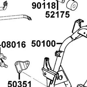 50100-LDF3-900 BODY COMP FRAME — diagram cutout