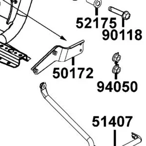 50172-LBA7-900 STAY CATCH TANK — diagram cutout
