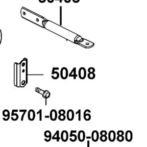 50408-LBA7-MG0 STAY REFLECTION — diagram cutout