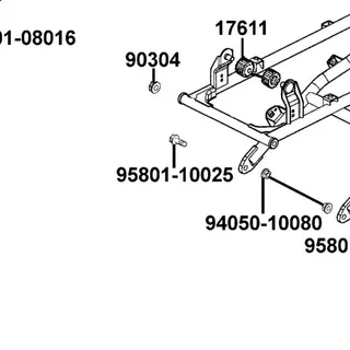 95801-10025-06 BOLT FLANGE 10*25 — diagram cutout