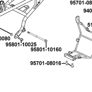 95801-10160-06 BOLT FLANGE 10*160 — diagram cutout