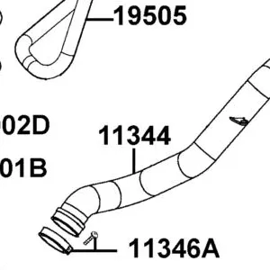11344-LBA7-900 DUCT B L COVER — diagram cutout