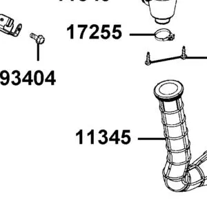 11345-LDF3-E00 DUCT A L COVER — diagram cutout