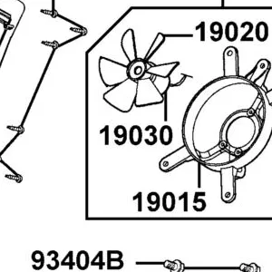 19030-LBA7-900 MOTOR ASSY FAN — diagram cutout