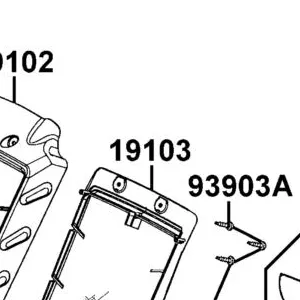 19103-PWA1-900 GRID RADIATOR — diagram cutout