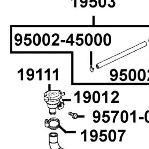 19111-GBE2-004 CAP COMP — diagram cutout