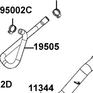 19505-LBA7-900 HOSE WATER F ENG-RADIATOR — diagram cutout