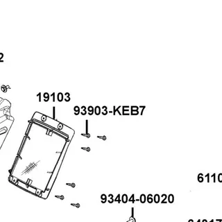93903-KEB7-900-06 SCREW WASHER 4X12 — diagram cutout