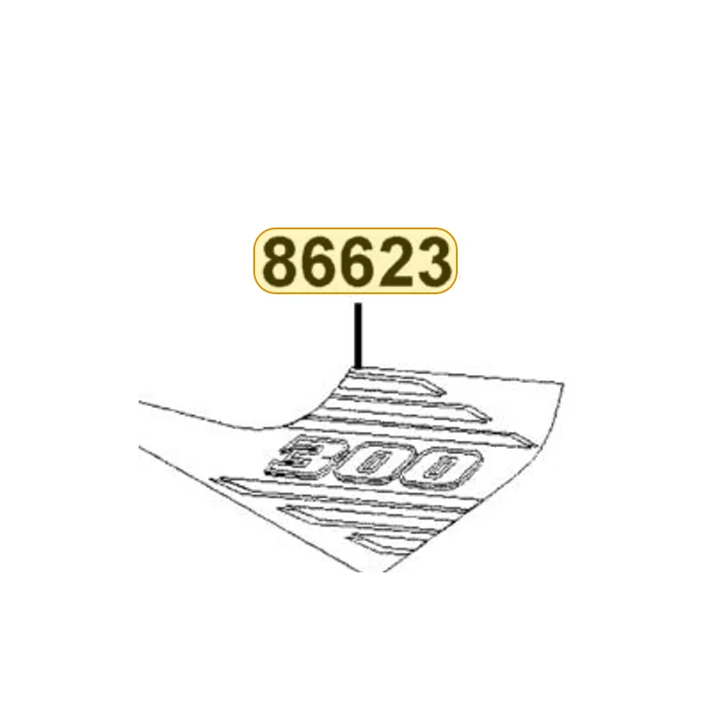 86623-LEC1-E61-T01 STRIPE R RR FENDER/300 **(3) — diagram cutout