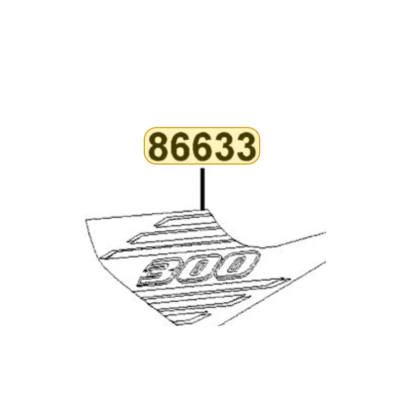 86633-LEC1-E61-T01 STRIPE L RR FENDER — diagram cutout