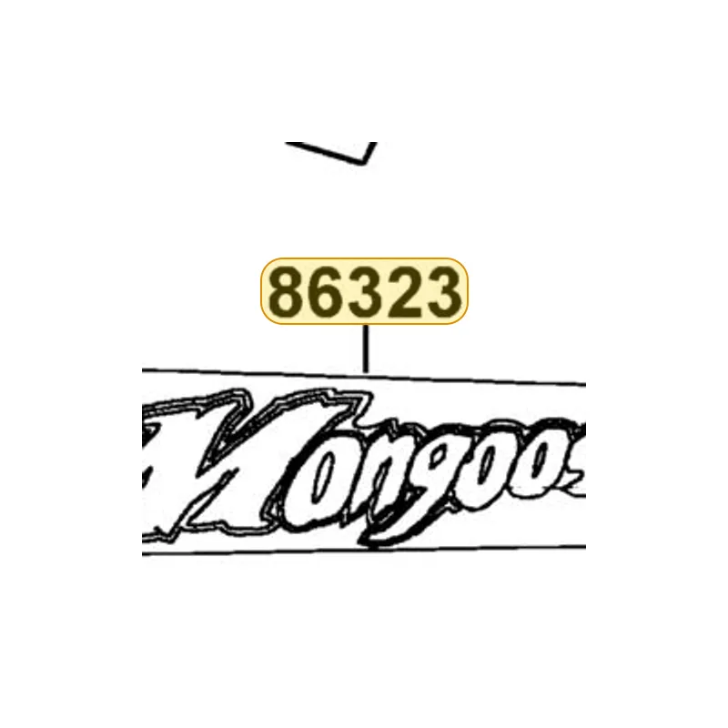 86323-LEC1-M30-T05 STRIPE R SIDE COVER/Mongoose — diagram cutout