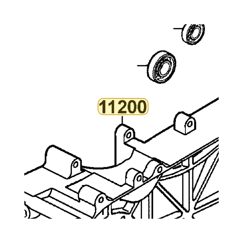 11200-KHD8-900 CRANK CASE COMP LEFT — diagram cutout