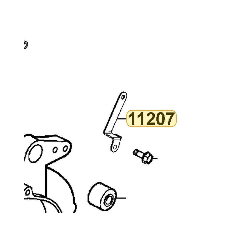 11207-KHD8-900 STAY RR FENDER — diagram cutout