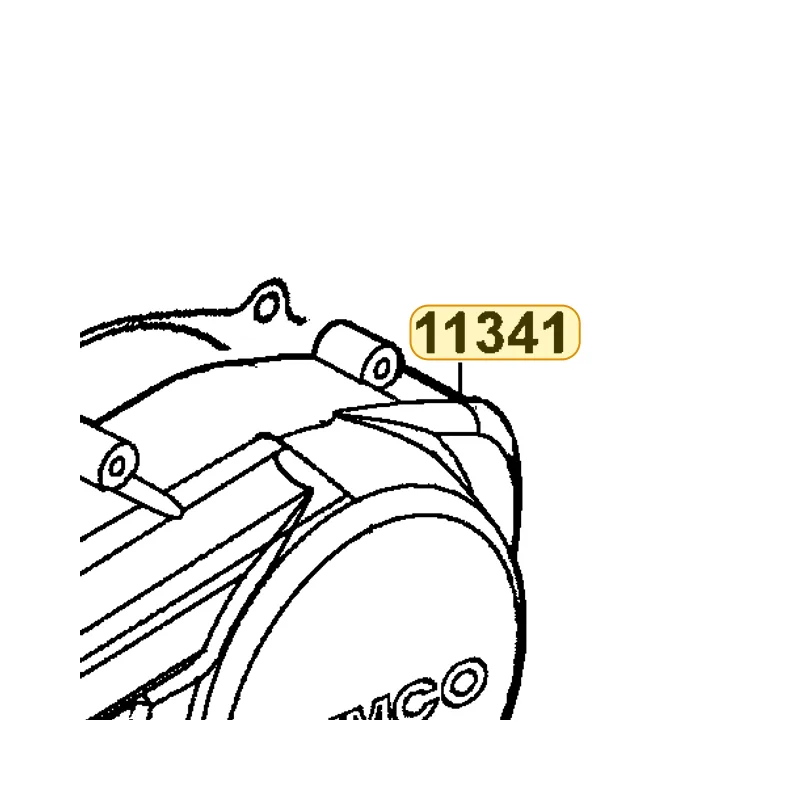 11341-KHD8-900-N8A COVER LEFT (Bright Silver) — diagram cutout