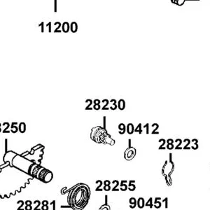 28230-KNBN-901 GEAR COMP KICK DRIVEN — diagram cutout