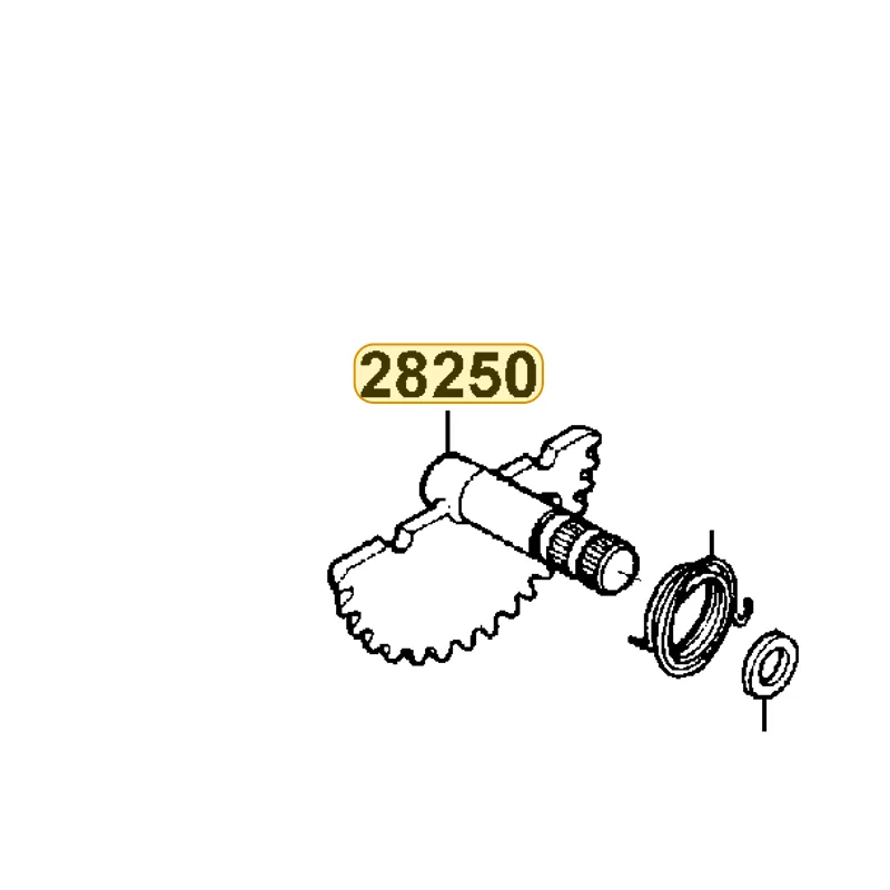 28250-KFC8-900 SPINDLE COMP KICK STARTER — diagram cutout