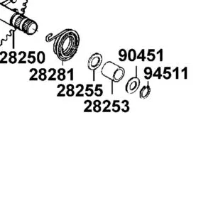 28253-GBN2-60A BUSH KICK SPINDLE — diagram cutout