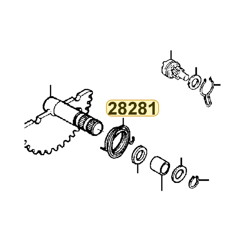 28281-KKC2-900 SPG KICK RETURN — diagram cutout