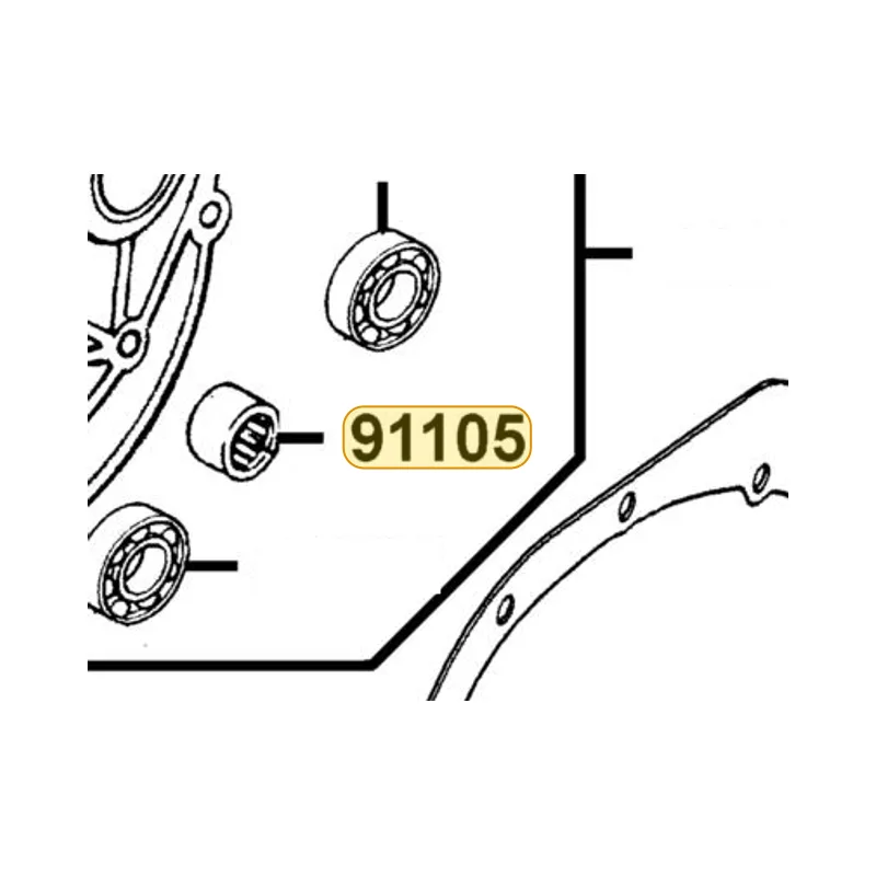 91105-KGN7-672 BRG NEEDLE — diagram cutout