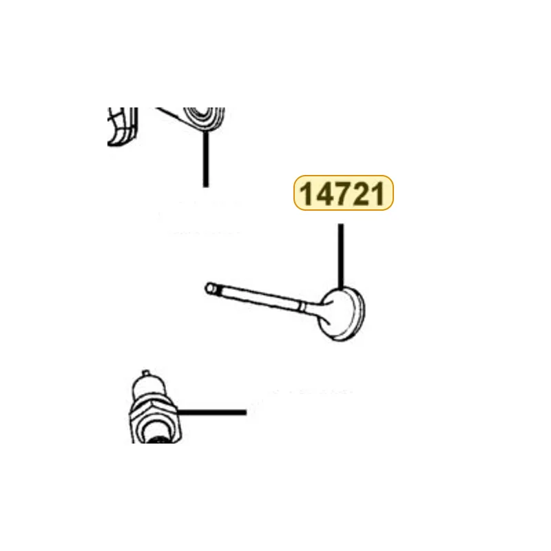 14721-KAAA-900 VALVE EXHAUST — diagram cutout