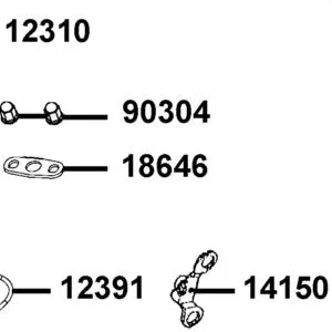 18646-GFY6-941 GASKET A/I PIPE — diagram cutout