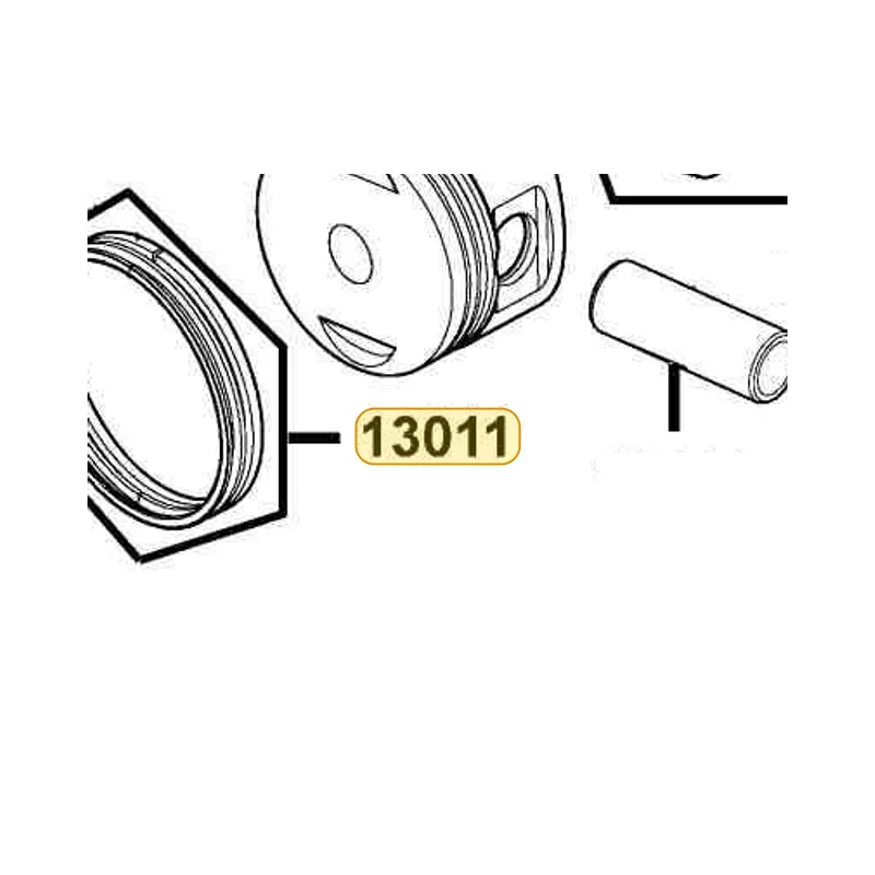 13011-KFBF-E0A RING SET PISTON — diagram cutout
