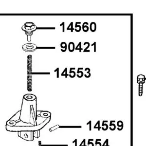 14553-KGBG-900 SPRING CAM CHAIN ADJUSTER — diagram cutout