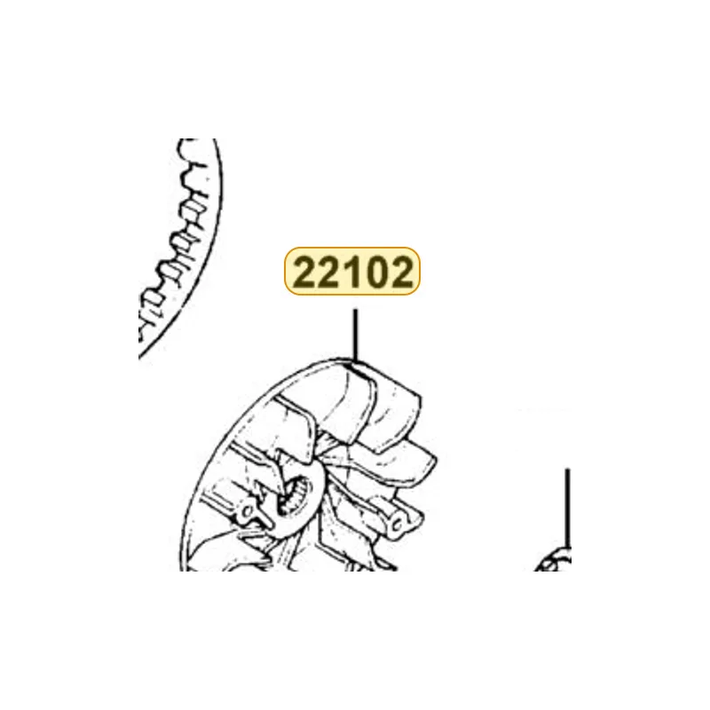 22102-KEBE-900 FACE DRIVE — diagram cutout