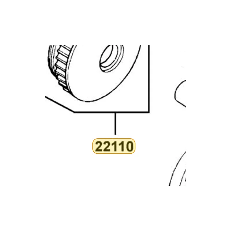 22110-KEBE-900 FACE COMP MOVABLE DRIVE — diagram cutout