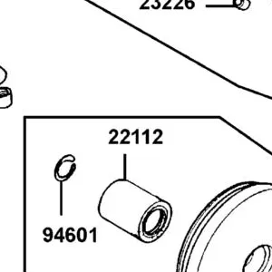 22112-KAAA-900 COLLAR DRIVE FACE — diagram cutout