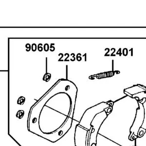22361-KGN7-671 PLATE CLUTCH SIDE — diagram cutout