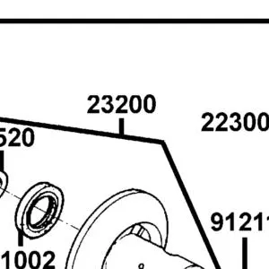 23200-KEBE-900 FACE ASSY DRIVEN — diagram cutout