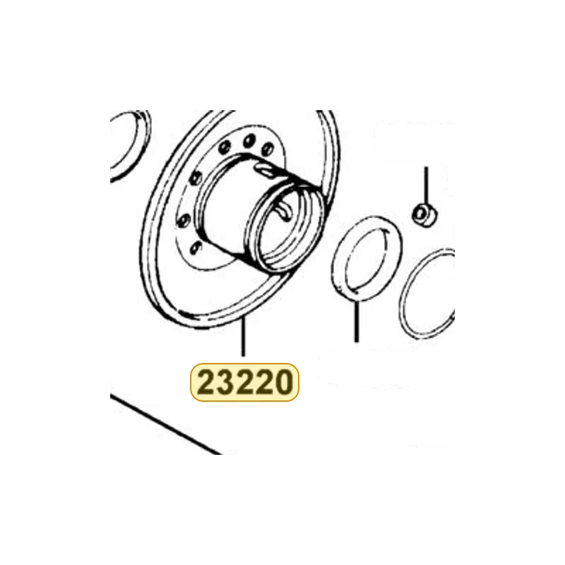 23220-KGN7-671 FACE COMP MOVABLE DRIVEN — diagram cutout