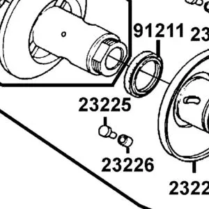 23225-GHC8-004 PIN ROLLER GUIDE — diagram cutout