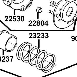 23233-KGN7-671 SPG DRIVEN FACE — diagram cutout