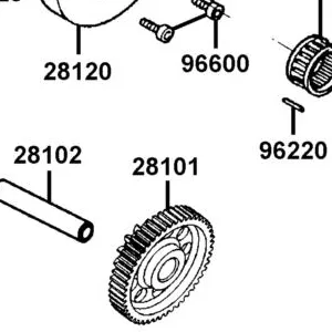 28101-KKJ9-011 GEAR STARTER REDUCTION — diagram cutout