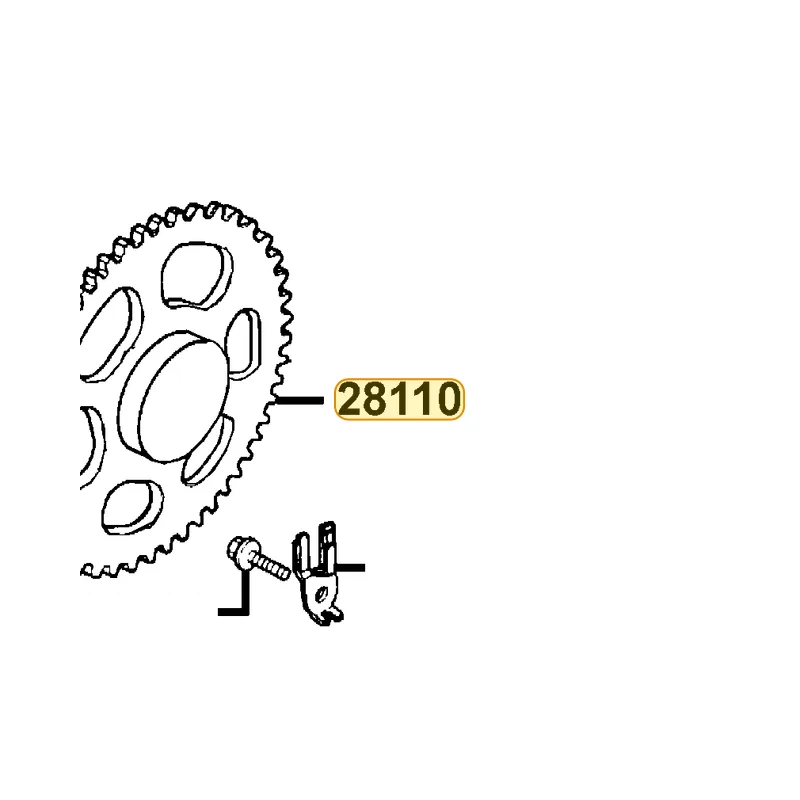 28110-KGN7-672 GEAR COMP STARTING CLUTCH — diagram cutout
