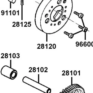 28120-KEBE-305 OUTER COMP STARTING CLUTCH — diagram cutout