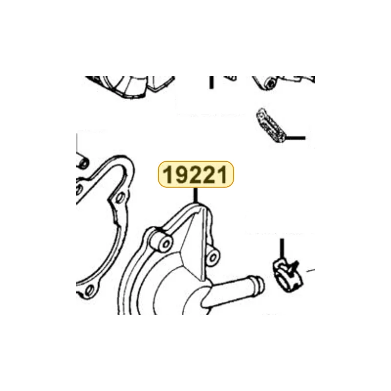 19221-KKJ9-011 COVER WATER PUMP — diagram cutout