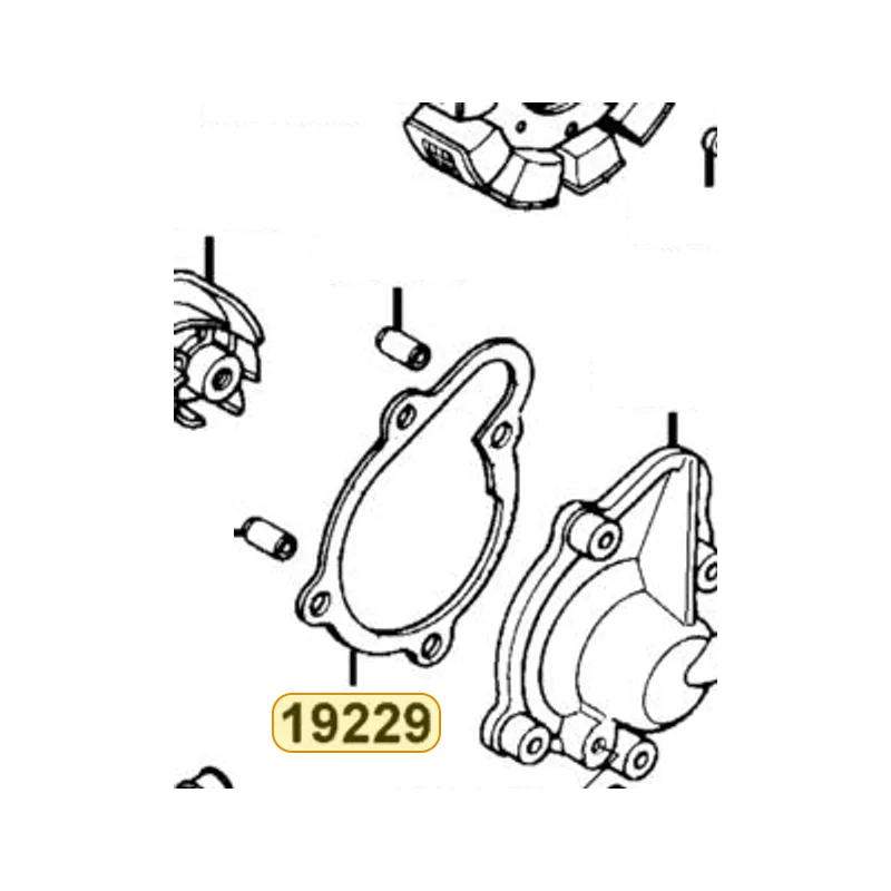 19229-KKJ9-980 GASKET WATER PUMP — diagram cutout