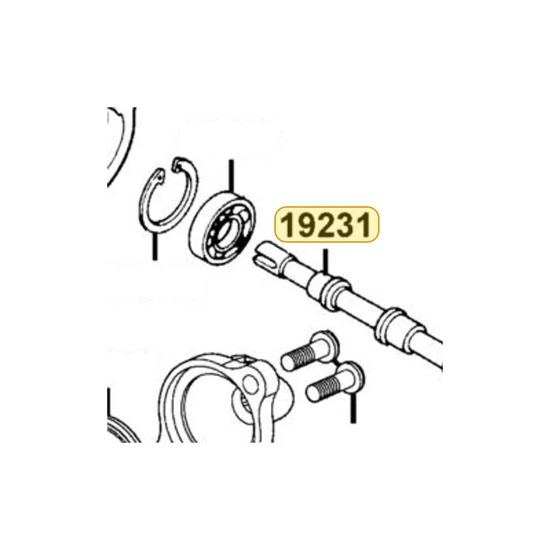 19231-KEBE-900 SHAFT WATER PUMP — diagram cutout