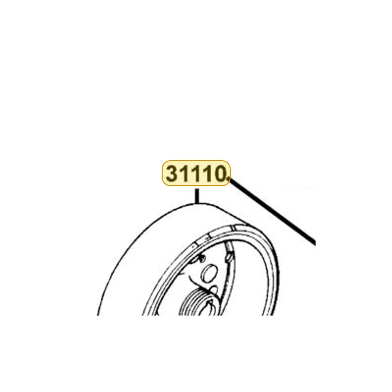 31110-KEBE-900 FLYWHEEL COMP (D406) — diagram cutout