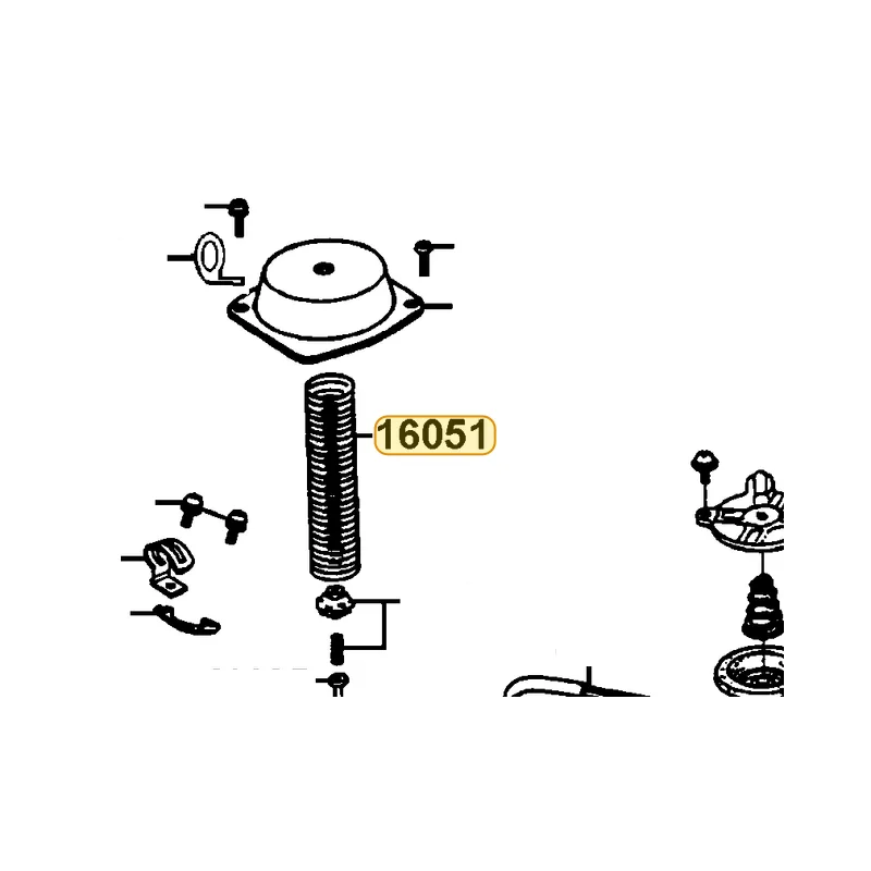 16051-KN7-7410-M1 SPG COMPR — diagram cutout