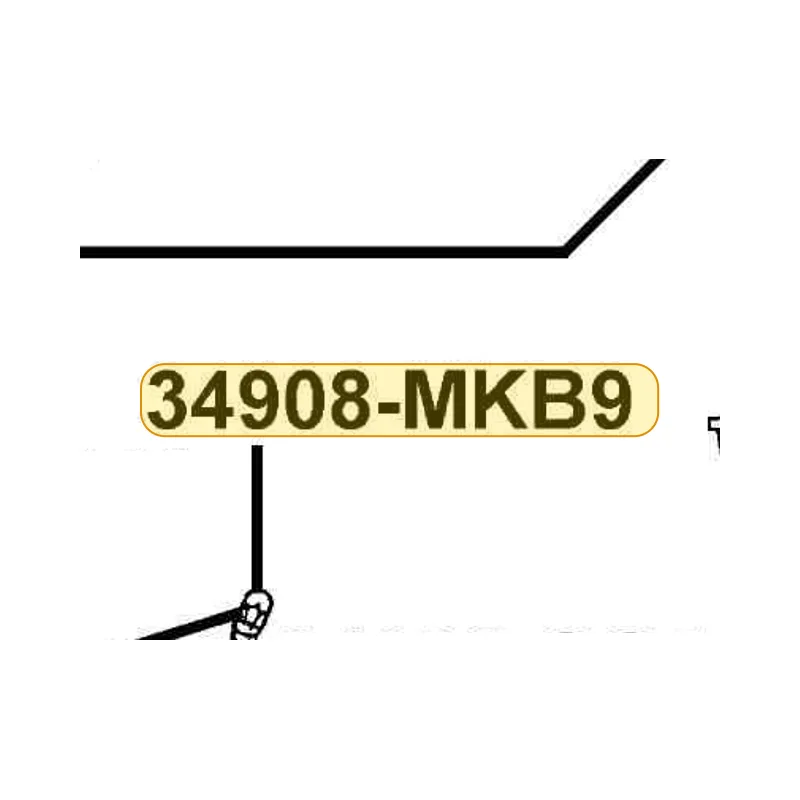 34908-MKB9-87A BULB WEDGE BASE T10 — diagram cutout